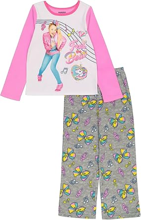 JoJo Siwa Kids 2-piece Loose-fit Pajama Set, Soft & Cute for Kids