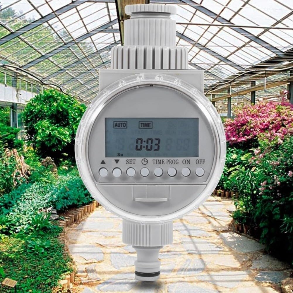 Zasilany energią słoneczną automatyczny zegar nawadniający z wyświetlaczem LCD do nawadniania i ogrodu