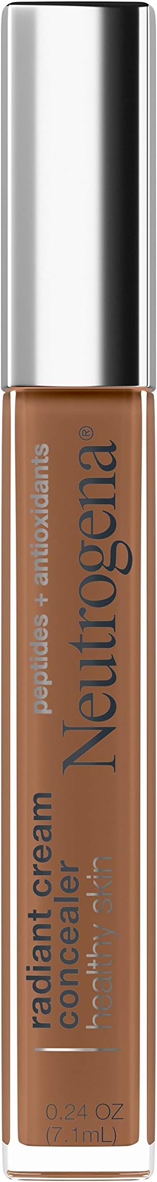 Healthy Skin Radiant Brightening Cream Concealer with Peptides & Vitamin E Antioxidant, Lightweight Perfecting Concealer Cream, Non-Comedogenic, Chai Deep 01 with warm undertones, 0.24 oz