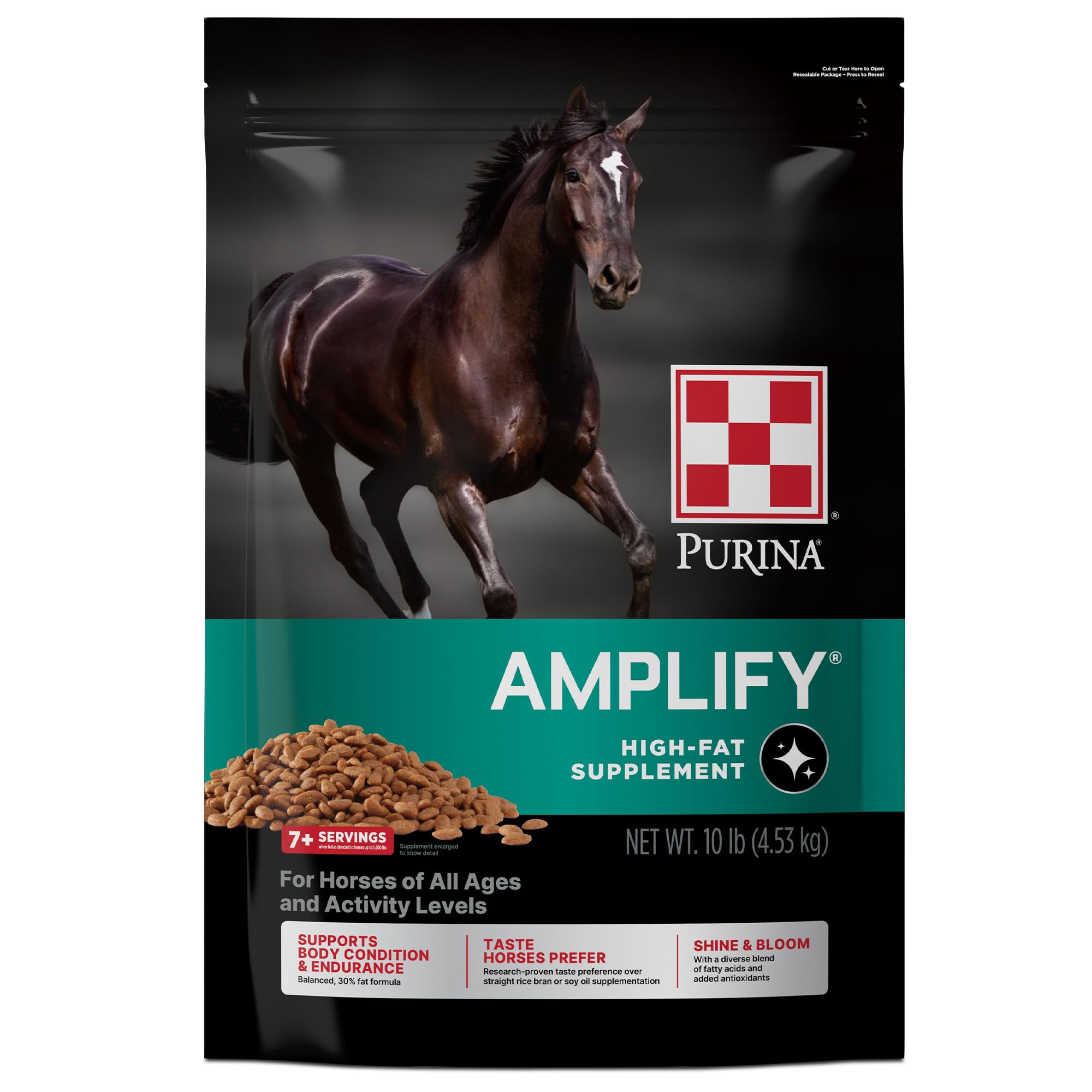 Purina | Amplify High-Fat Horse Supplement (10 LB) Bag