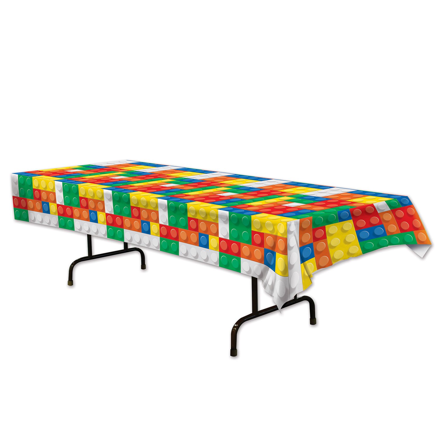 Beistle Tablecloth "Colourful Building Blocks 54 X 108