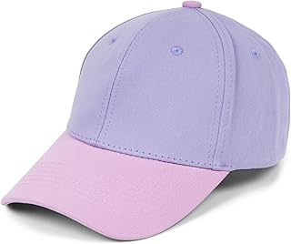 Gorra de béisbol Unisex de Dos Colores Pastel, Gorra de 6 Paneles Multicolor, Gorra Base Ajustable con Hebilla 04023095