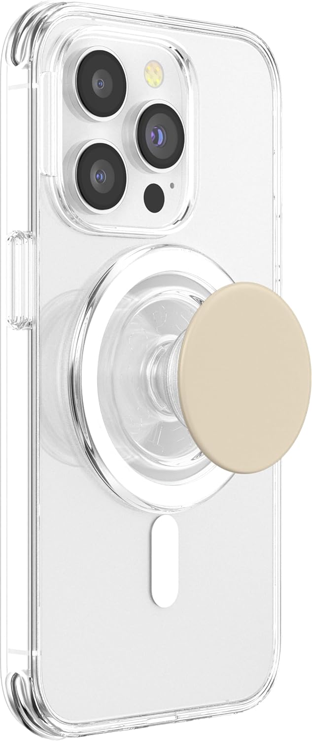 Cute Simple Minimalist Chic Cream PopSockets PopGrip for MagSafe