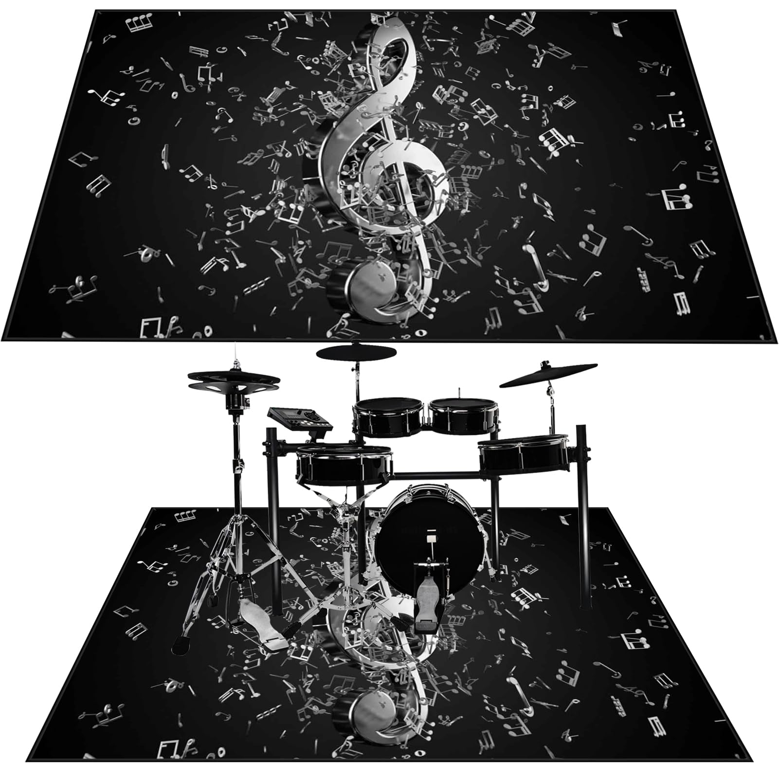 200 x 160 cm mata perkusyjna akustyczna mata ochronna bębna dźwiękochłonna mata elektroniczna Jazz zestaw perkusyjny do instrumentów basowych akcesoria perkusyjne
