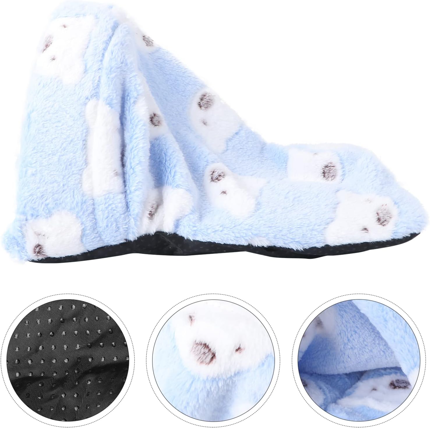 POPETPOP 3pcs Middle Size Pet Habitat Guinea Pig Cage Liner Rabbit Nesting Box Hamster Accessories Heat-Preserving Bed