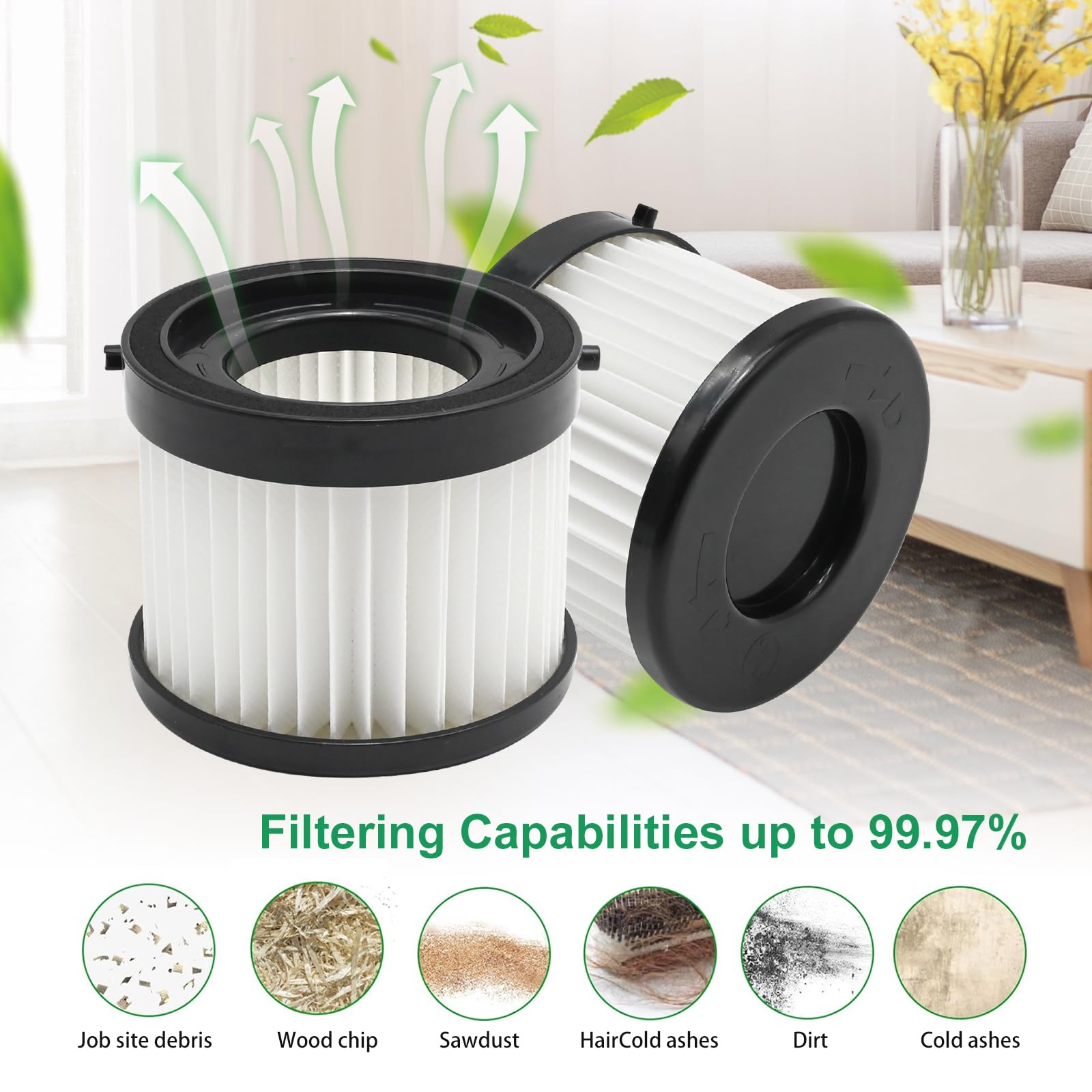 Cordless Vacuum Milwaukee Shop Vac Filter 2-Pack Replacement