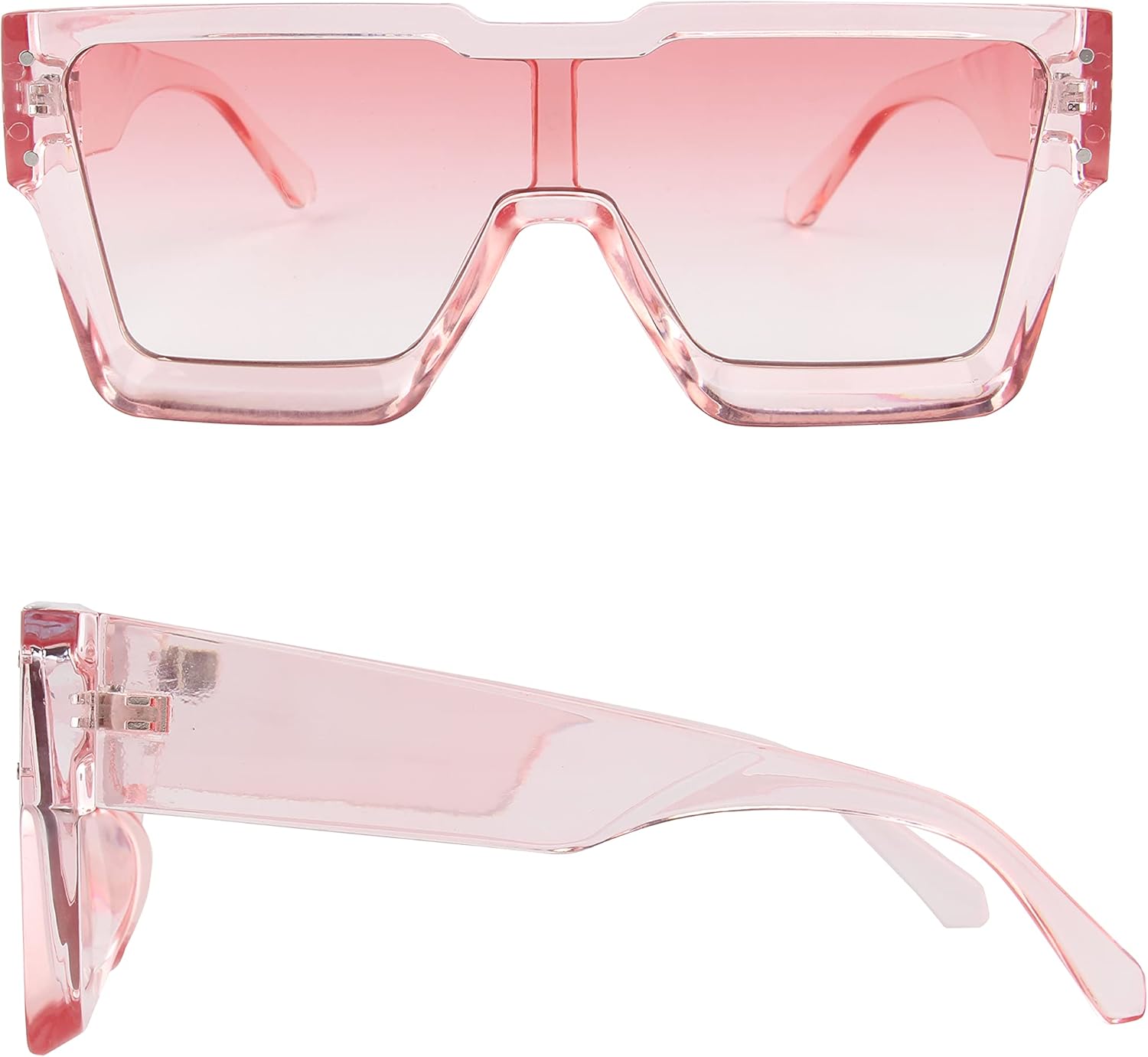 KENBO Oversized Sunglasses for Women Men Trendy Square Sun Glasses One Piece Lens Big Sunglasses - Image 3