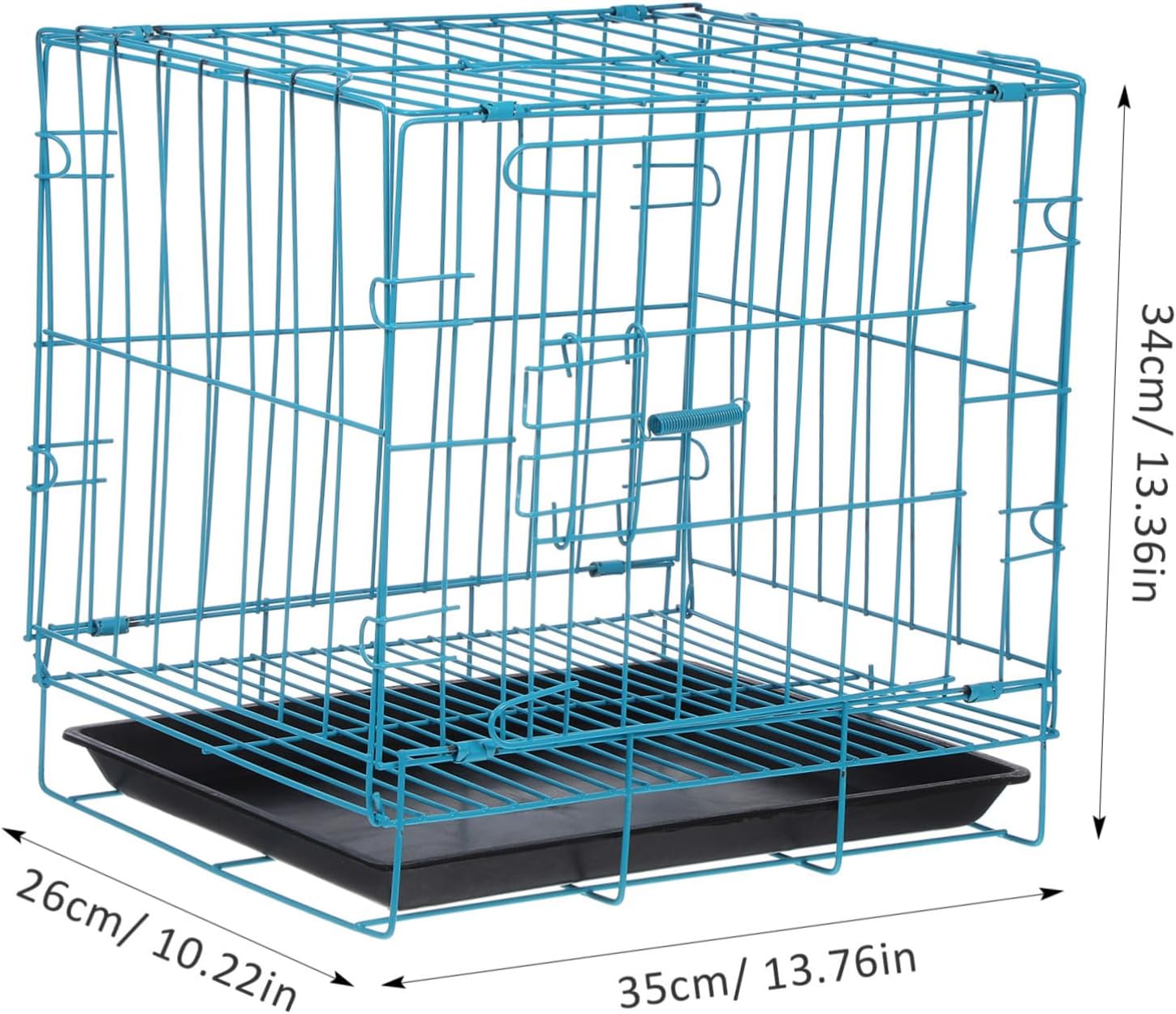 Folding Dog Crate Small Medium Pet Cage Material Potty Training Puppy Crate Potty Training Cage