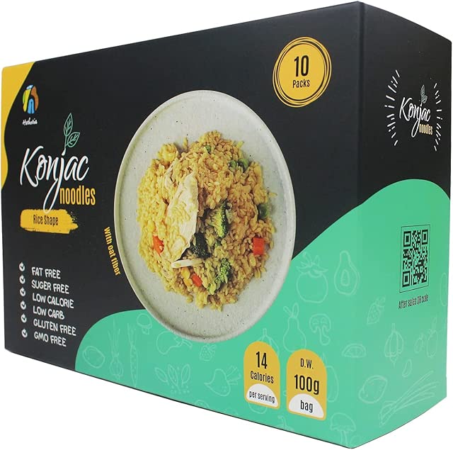 Hethstia Miracle Rice, 10 Packs Shirataki Konjac Rice Inside, Vegan, Low Calorie Food, Gluten Free, Fat Free, Keto Friendly, Low Carbs, Holiday Gifts, Healthy Diet (Oat Flavor, 56.5 oz)