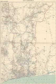 Benin Map Journal: Vintage Map Notebook