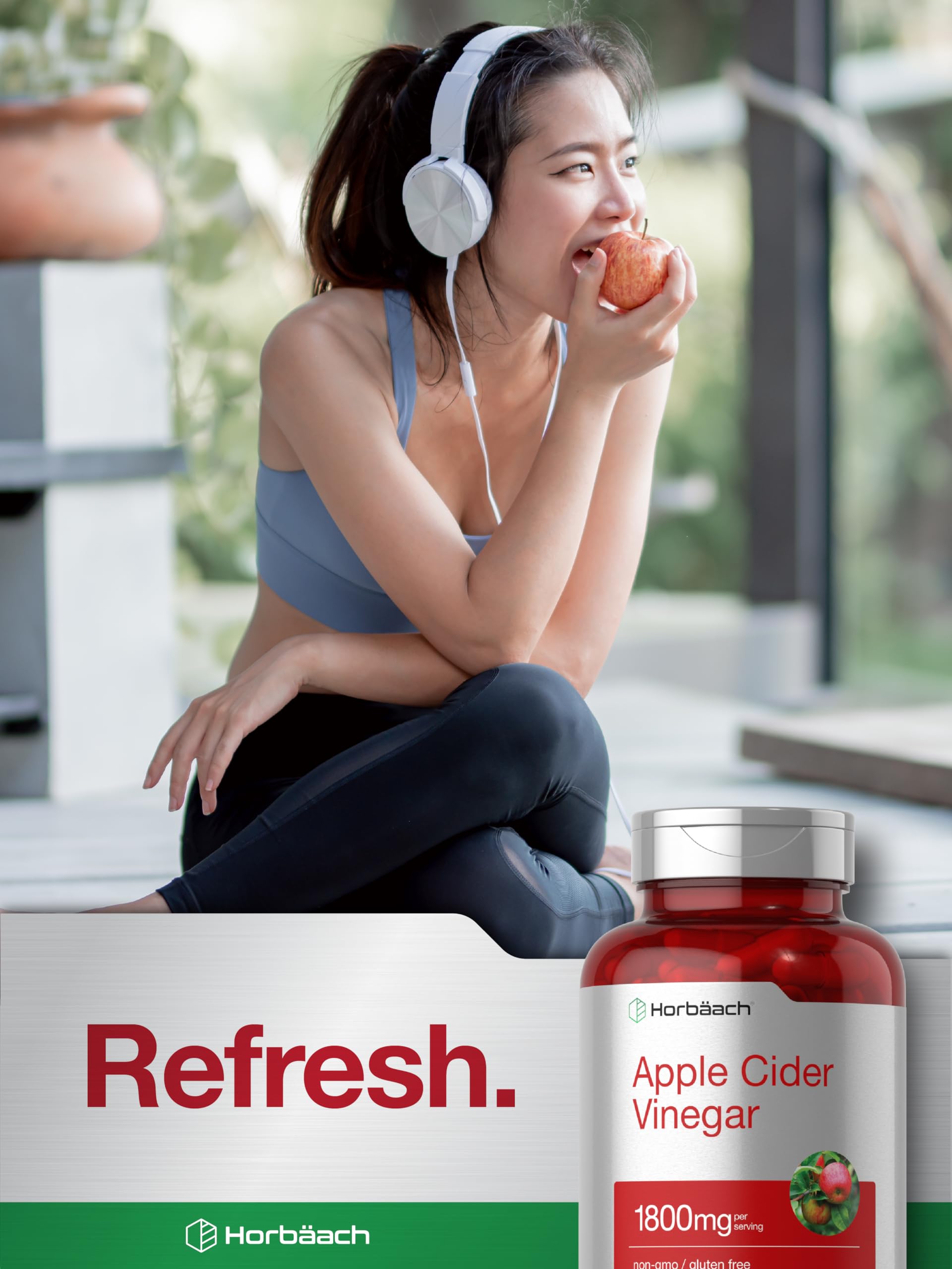Horbäach Apple Cider Vinegar Capsules | 1800mg | 150 ACV Pills — Amazon image 7