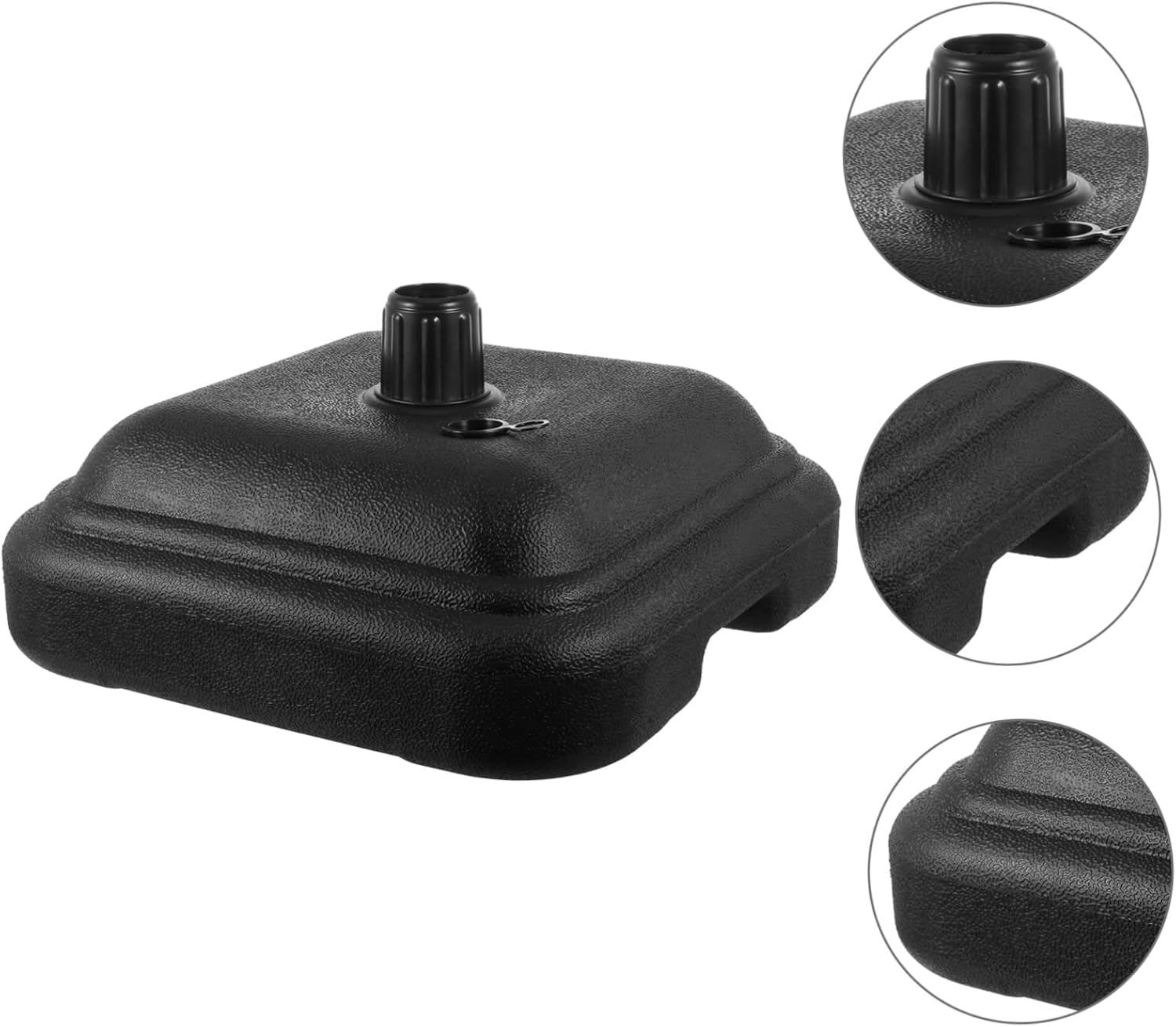 VICASKY 1pc Plastic Sun Umbrella Base Water Sand Injection Stand for Outdoor Shade Compatible Umbrella Poles Stable and Design for Beach and Patio Use