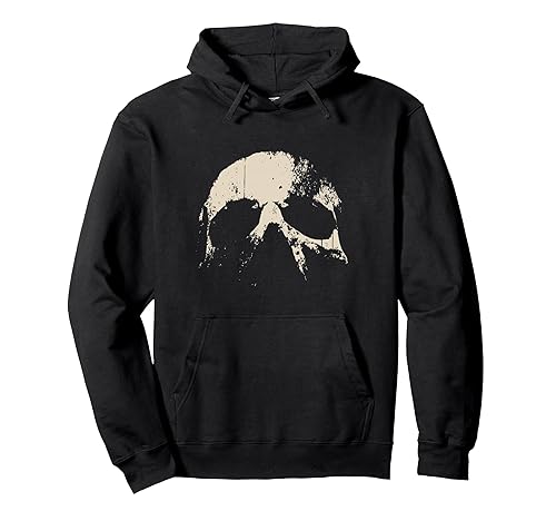 Skull Grunge Graphic for Women Men Pullover Hoodie