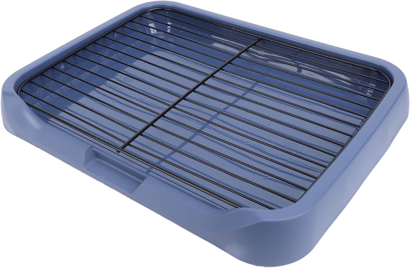 Indoor Mesh Dog Litter Box, Dog Potty Tray with Grille, Removable Dog Training Toilet Puppy Pad Holder, Mesh Pet Pee Training Pads