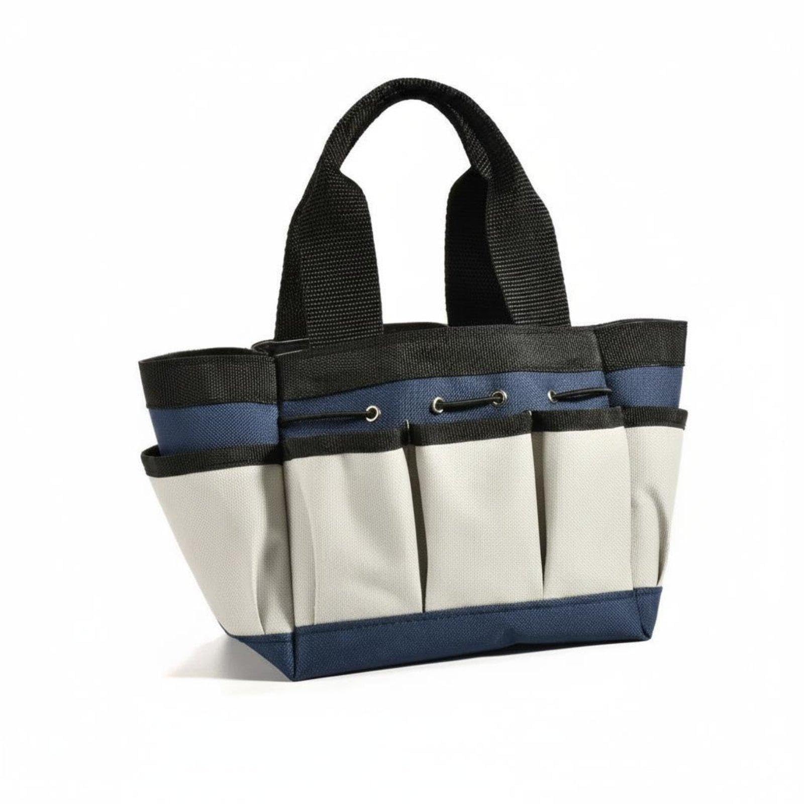 Heavy Duty Garden Tool Bag Waterproof Oxford Cloth Tool Tote Wear-Resistant for Technicians, Electricians, Outdoor, Job Site Blue Grey S|Home & Garden| Tools| Tool Boxes Belts & Storage|-image-19
