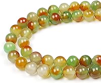 Vista 30 de MJDCB Cuentas de piedra natural de jade zafiro redondas sueltas para hacer joyas DIY Pulsera Collar (8mm)