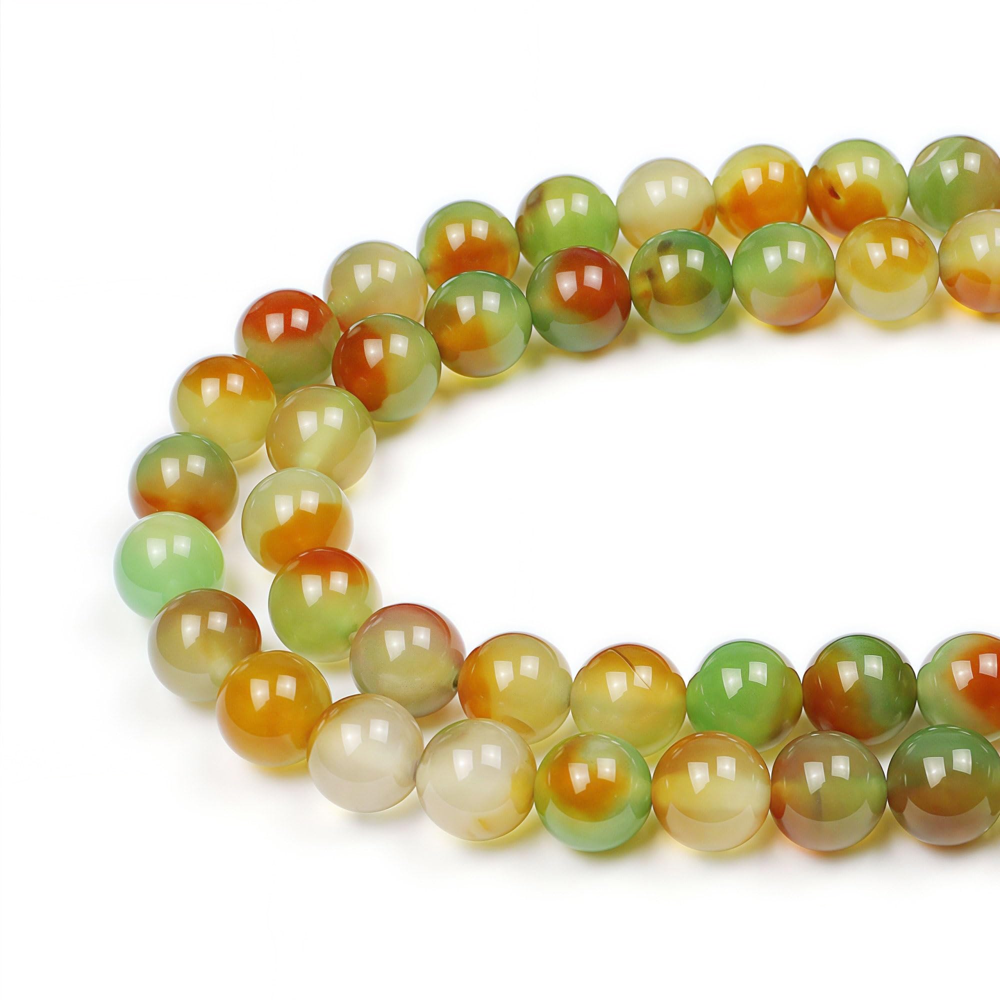 MJDCB 10mm 35 piezas Cuentas de Piedra Turquesa Redondas Sueltas Piedras Semipreciosas para Hacer Joyas Pulseras Collares — view 24