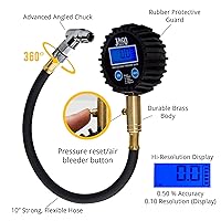 Vista 4 de JACO Superior Products ElitePro Digital Tire Pressure Gauge - Professional Accuracy - 200 PSI