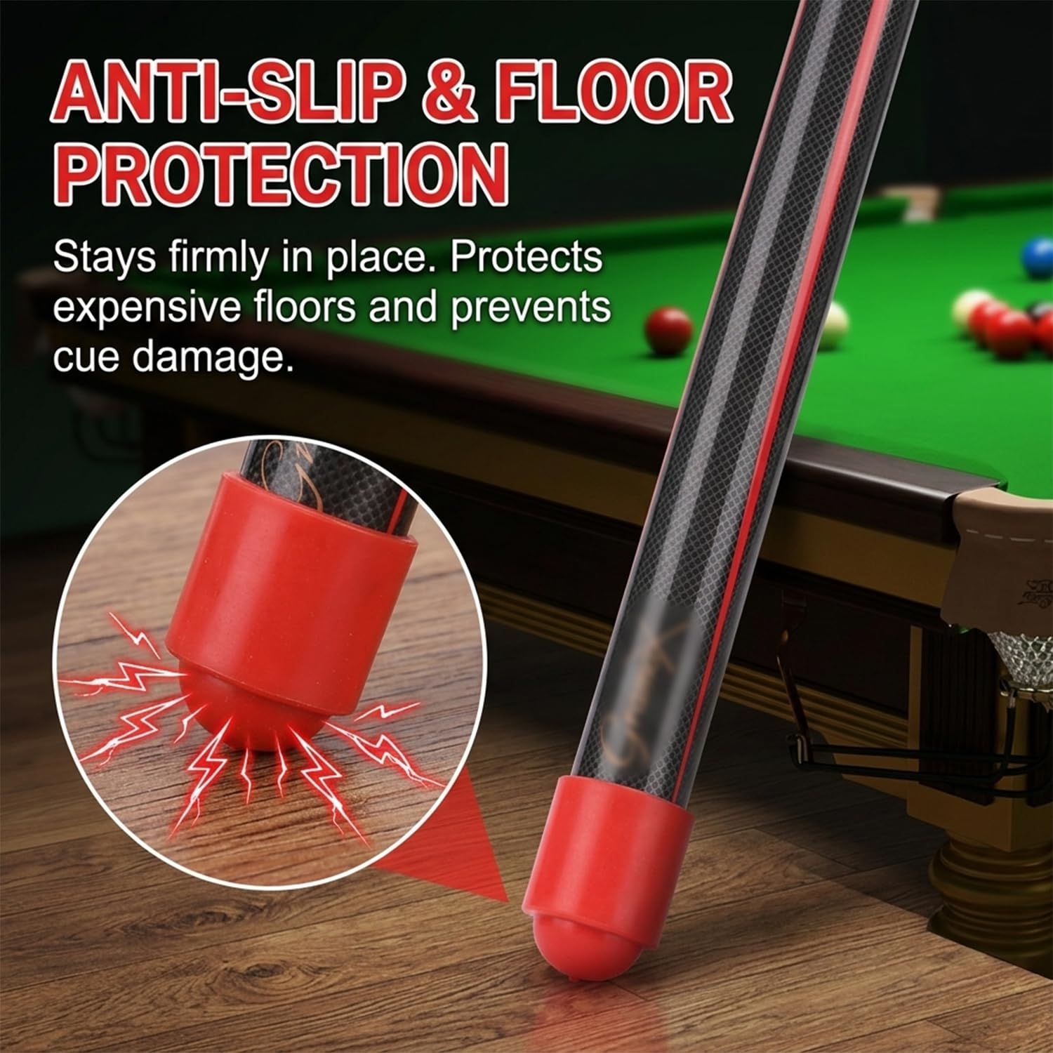 Gomma Morbida Protezione Stecca da Biliardo 8 Pezzi 2.5cm Accessori Ricambio