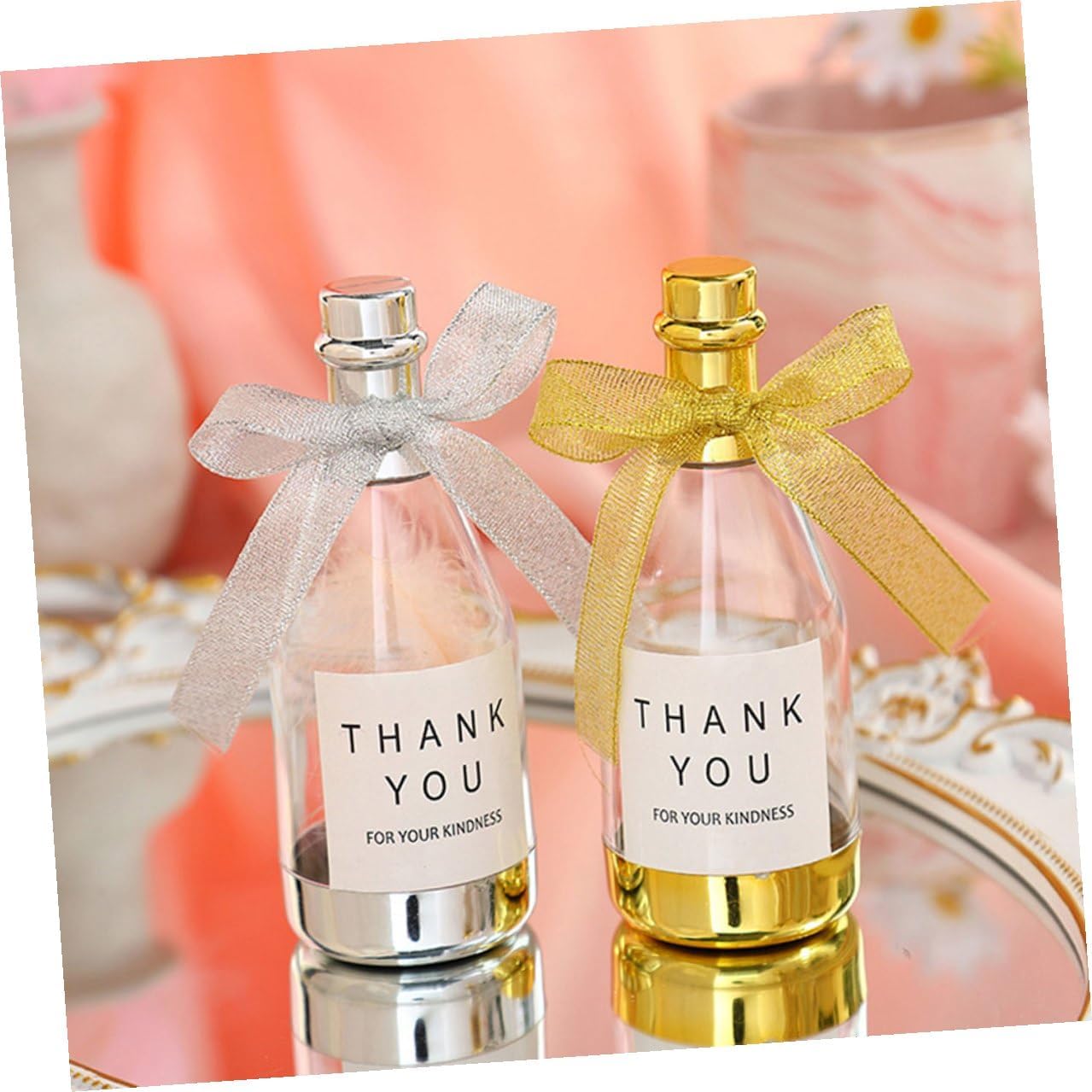 20pcs Gold Wine Bottle Shaped Candy Boxes Large Chocolate Storage Containers Wedding Party Favors Bridal Shower Candy Cases
