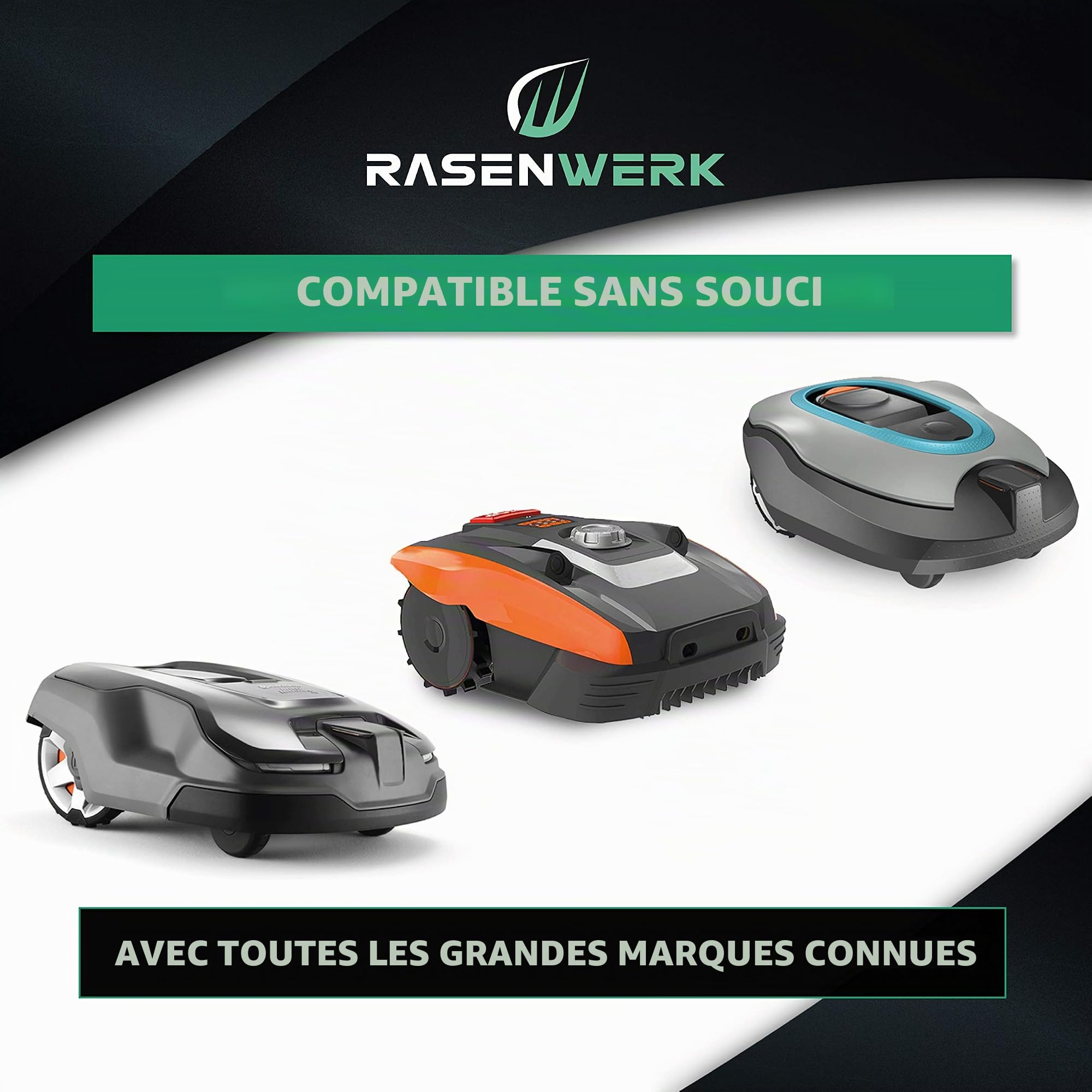 Câble de délimitation universel de 100 m pour robot tondeuse - Fil de délimitation pour tondeuse à gazon - Fil en cuivre étamé - Accessoires robot à gazon - Diamètre 2,7 mm - 100 m