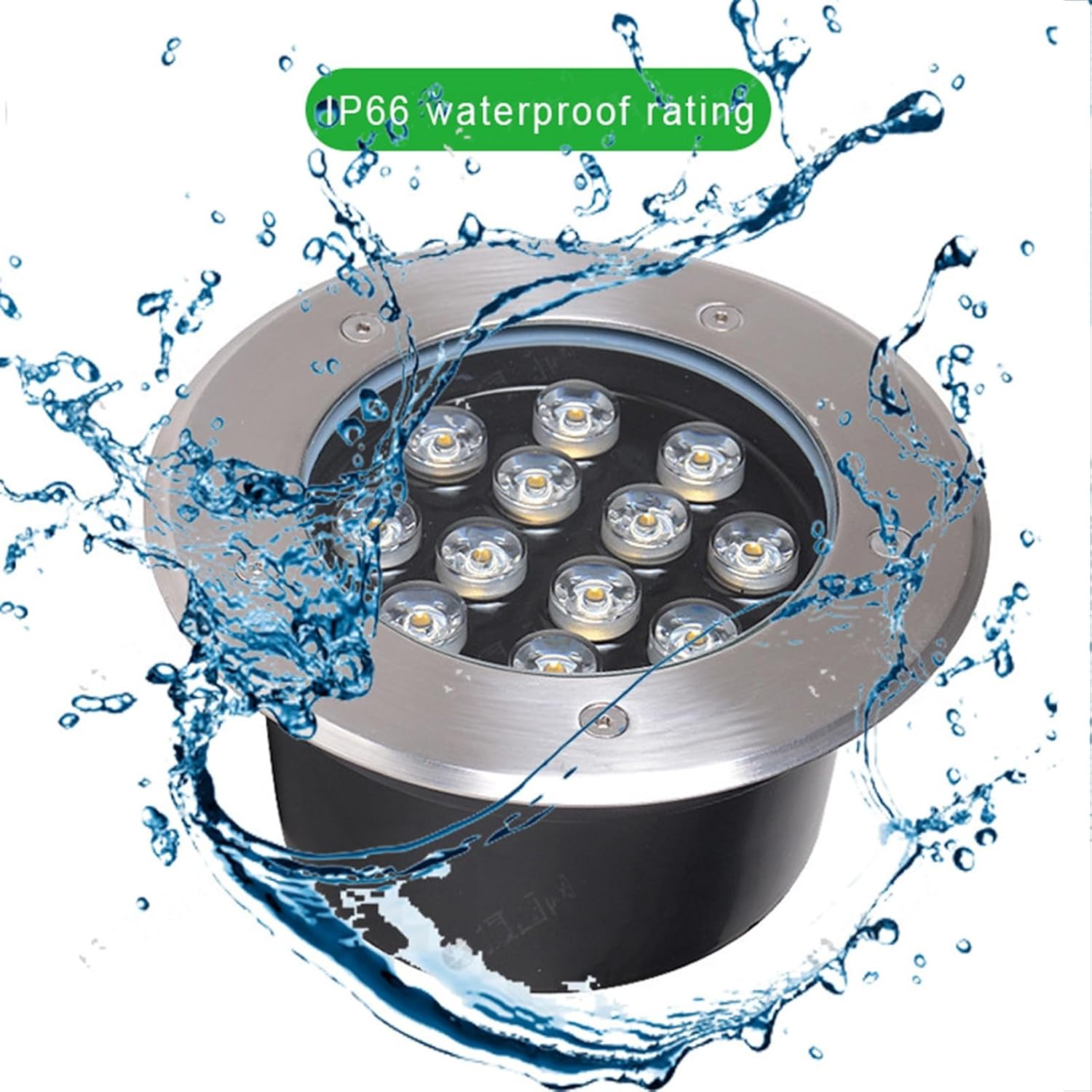Outdoor Ground Light Embedded Buried Lights AC85-110V IP66 Waterproof LED Underground Light for Patio Pathway Lawn Yard Deck Driveway Walkway Landscape Lamp