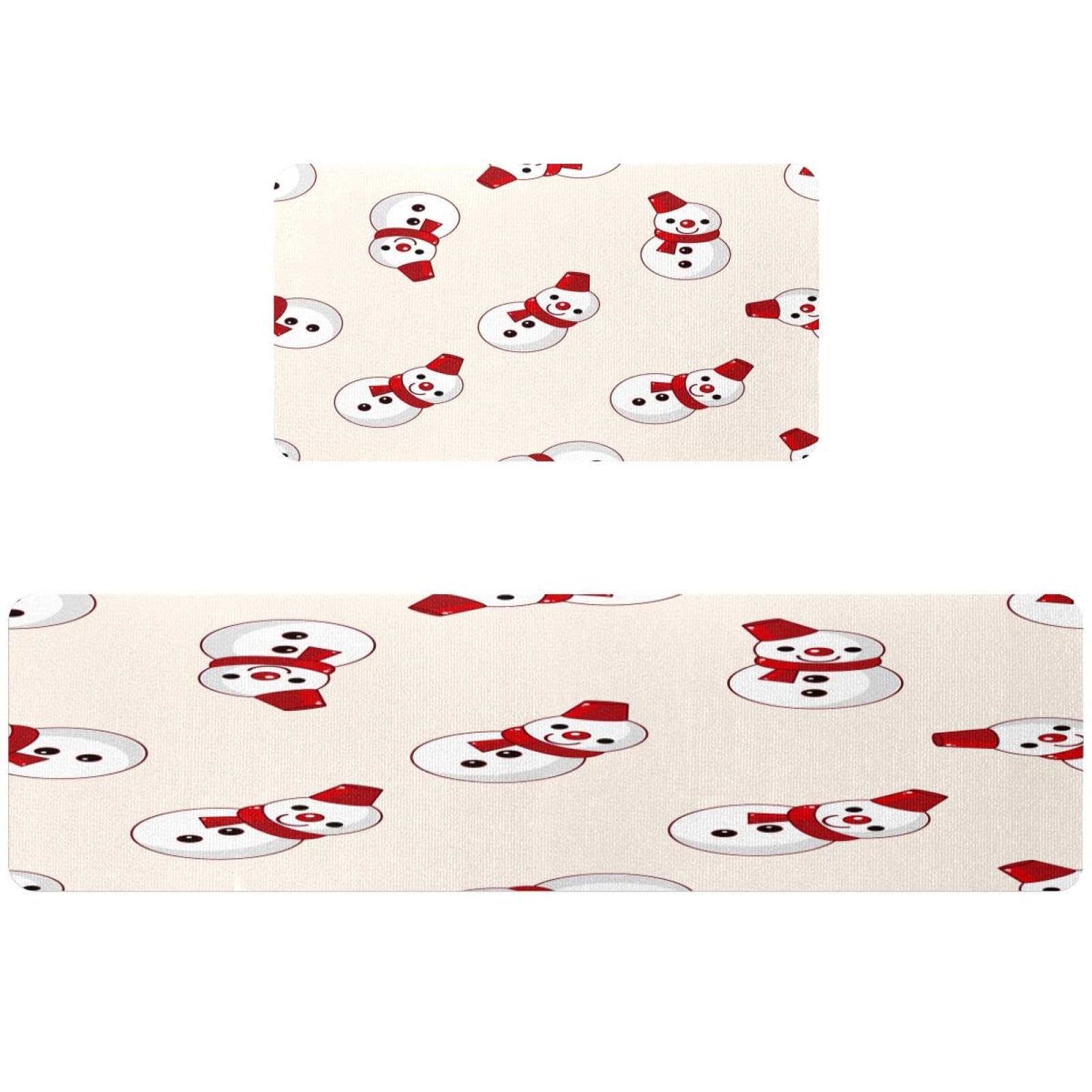 Tapete de cocina lavable para evitar resbalones juego de 2 alfombras de nieve