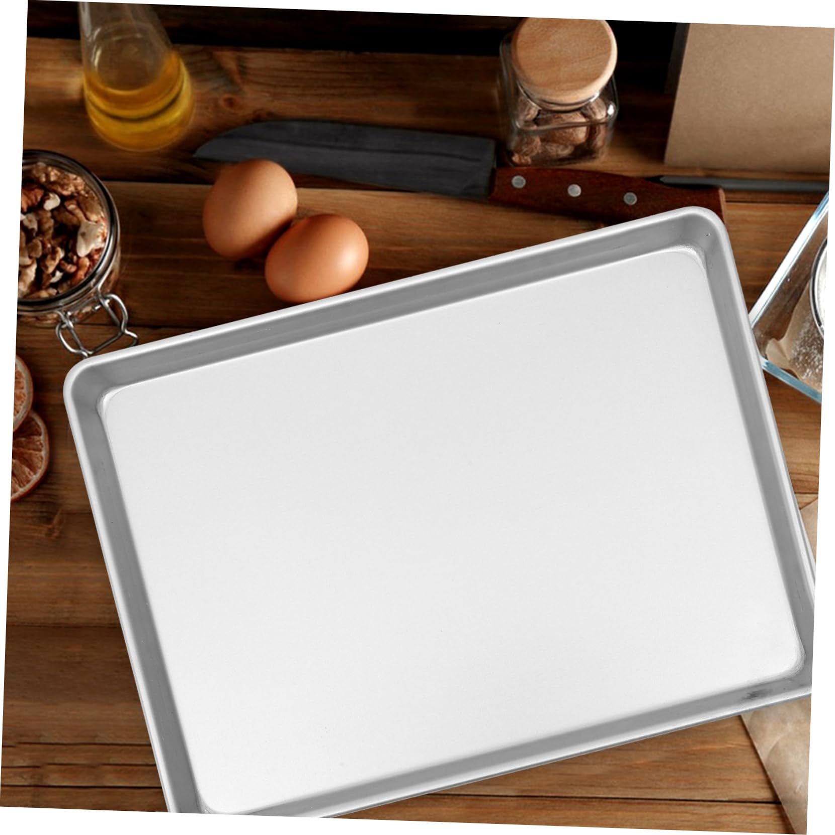 LABRIMP Plaques De Cuisson Rectangulaires En Alliage D'aluminium 33x13 Cm Pour Tartes Et Toasts Cuisson Professionnelle Résistante Rangement Facile Pour Usage Boutique Et Maison