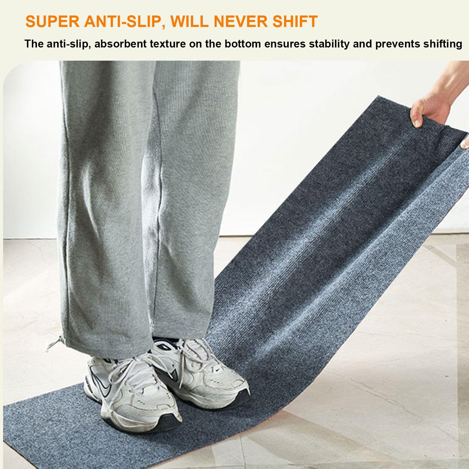 Alfombra de gimnasio insonorizada antideslizante para sala de estar, dormitorio, oficina, Lar 90 x 160 cm, alfombra de suelo para uso comercial (azul)