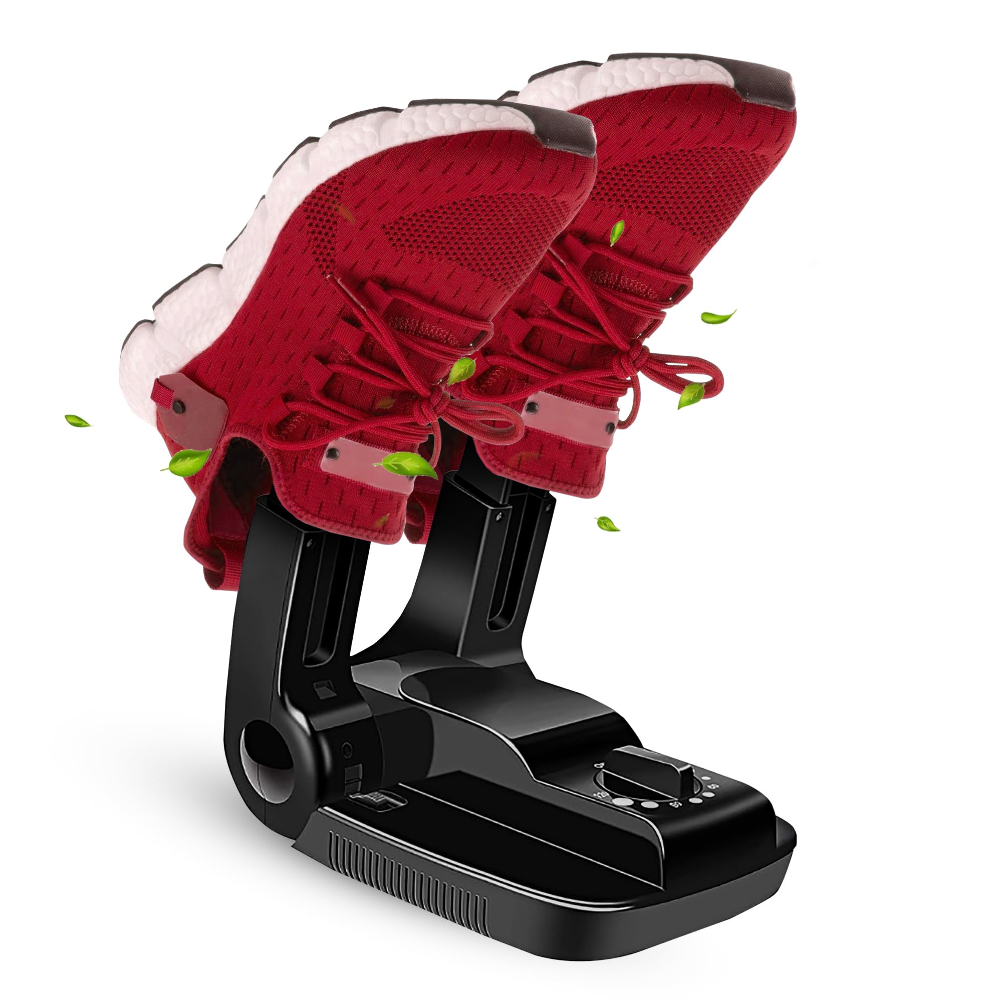Vonia Ozone Asciugascarpe e Deodorante per Scarpe con timer - Mangia odori - Asciuga Scarpe- Scarpe fresche e pulite - Nero (Con Ozono)