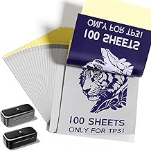 Phomemo Papier de Transfert, Papier de Transfert TP31 Papier de Transfert pour Tatouage, Compatible avec l'imprimante de Tatouage Portable TP31, 3 Pouces (80mm) x 133mm, 100 Feuilles