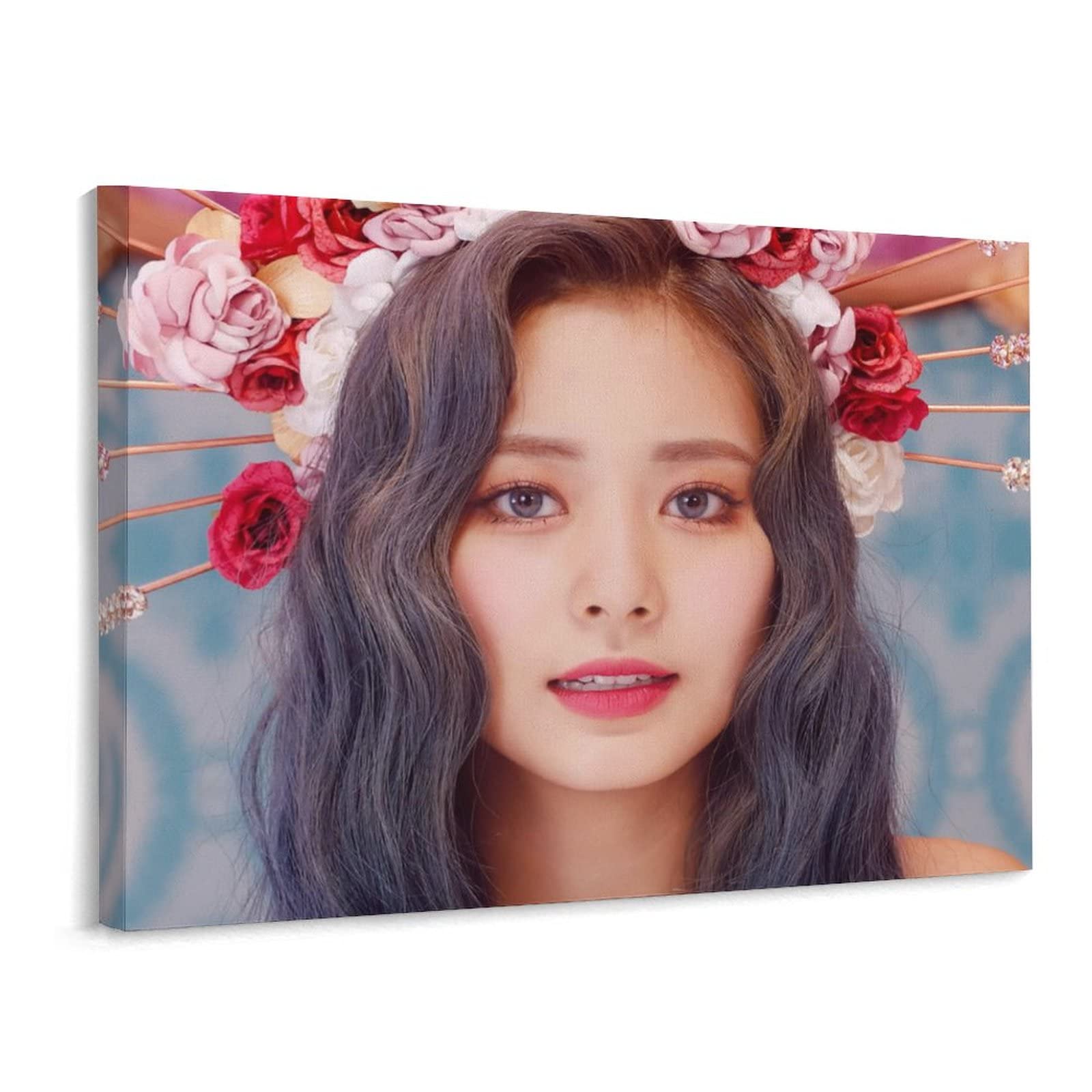 絵画　アクリル画　女性　「TWICEのツウィさん」 Amazon.co.jp: TWICE ツウィ 挂画 アートパネル アートポスター 絵画