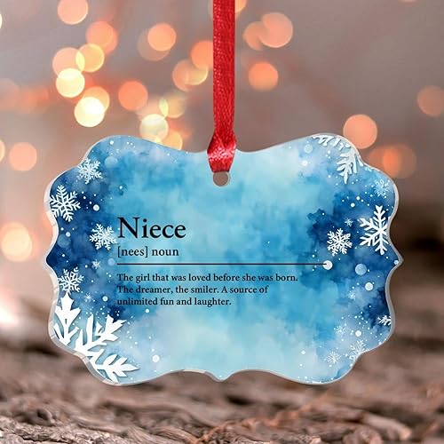 Adornos de Navidad 2023 con definición de sustantivo sobrina, adornos colgantes acrílicos, divertidos, minimalista, diccionario, recuerdo, citas y Adornos de Navidad 2023 con definición de sustantivo sobrina, adornos colgantes acrílicos, divertidos, minimalista, diccionario, recuerdo, citas y