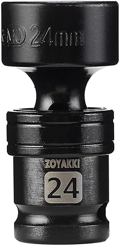 Miniatura 27 de Enchufe de impacto de 6 PT de 1/2" x 0.827 in de profundidad, CR-MO, 1/2 pulgada de accionamiento de 6 puntos para una fácil extracción