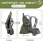 WIPHA Sac à dos pour bébé, sac à dos de randonnée Comfort Carrier pour tout-petit avec porte-enfants léger réglable