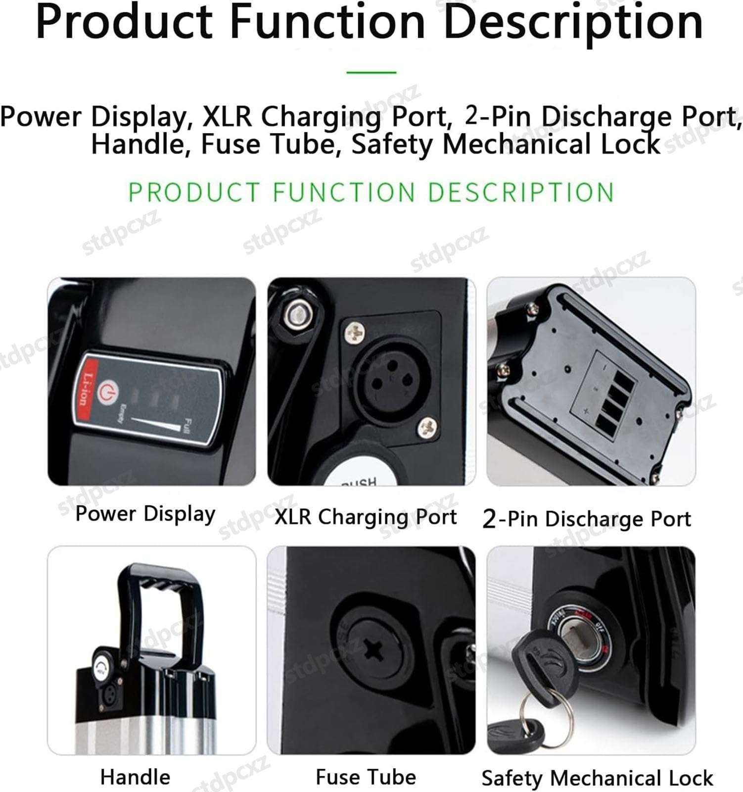 Batterie De Vélo Électrique 24V, Batterie Lithium-ION 24V 10Ah 13Ah 20Ah pour Vélo Électrique, avec BMS Et Chargeur, Étanche, pour Remplacement De Motos Et Cyclomoteurs Électriques