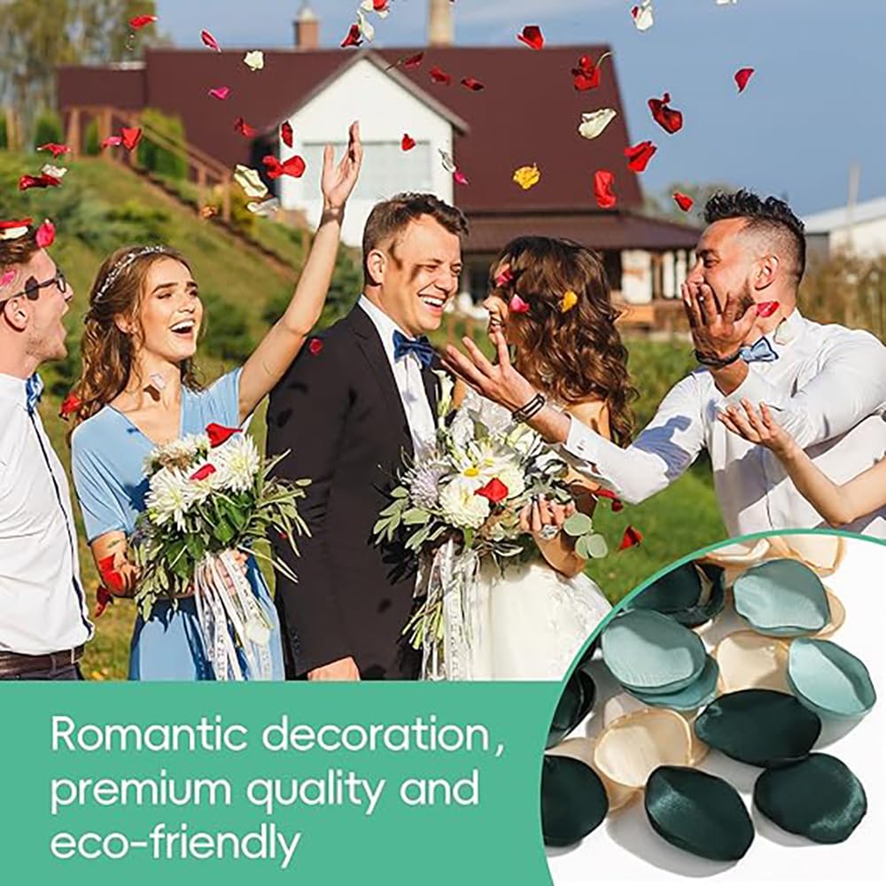 Rosenblätter 800 PCS Blütenblätter Streuen Deko Rosenblätter Künstliche Gefälschte Rosenblätter Seiden Flower Petals Blumen Konfetti Romantische fur Hochzeits Valentinstag Geburtsta (Mixed46#)