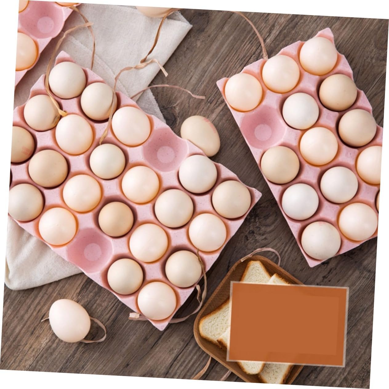 Gadpiparty Egg Holder for Refrigerator -cup Storage Box Flip Egg Tray -proof Design Color
