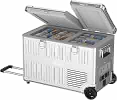 Amazon.co.jp: KEEPJOY アルミ製 車載冷蔵庫 40L ポータブル