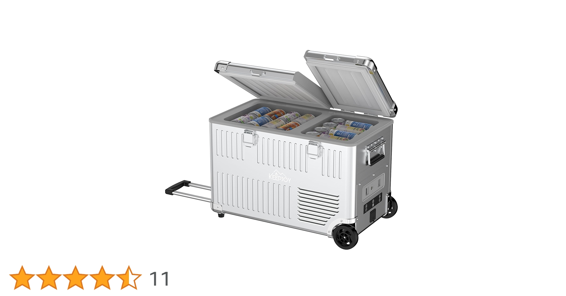 Amazon.co.jp: KEEPJOY アルミ製 車載冷蔵庫 40L ポータブル