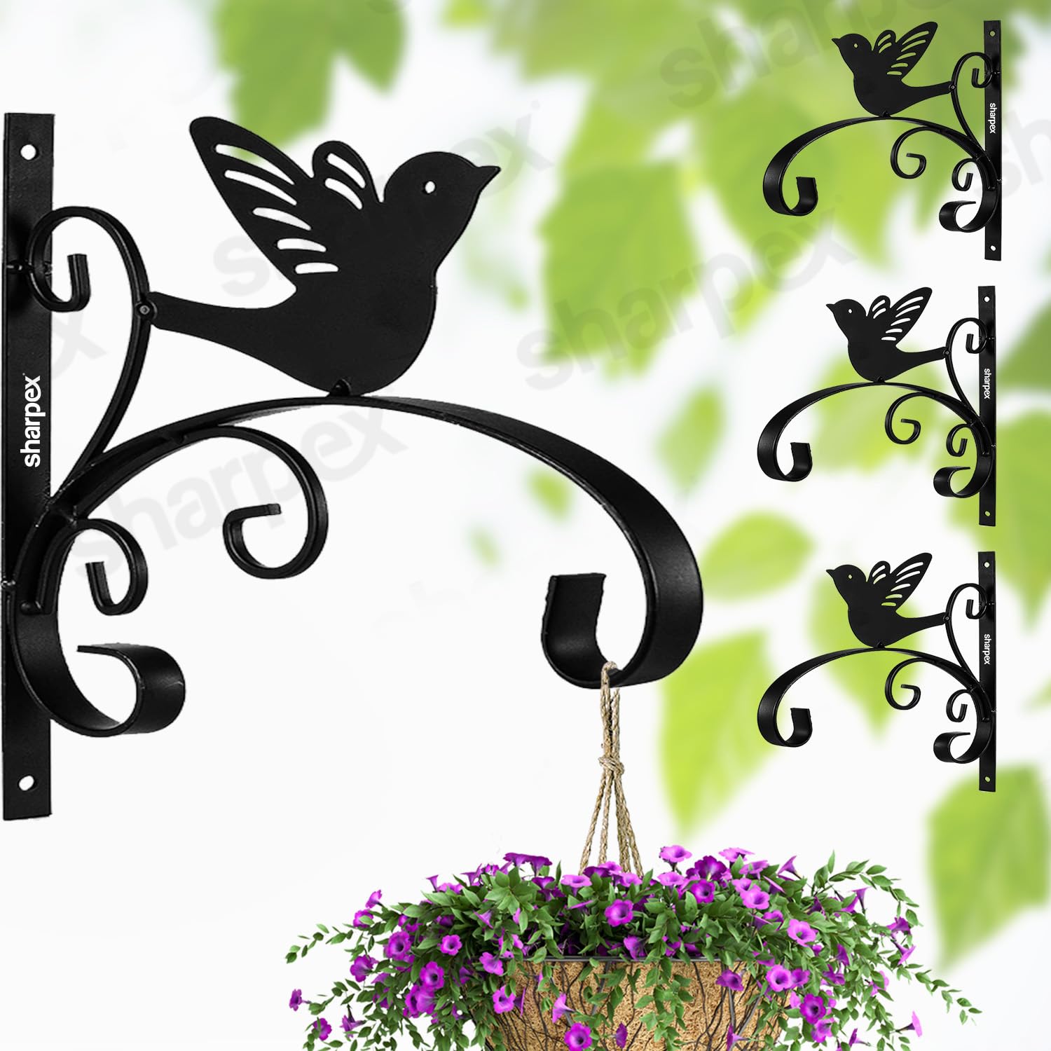 Metal Wall Brackets - Decorative Plant Hangers -9