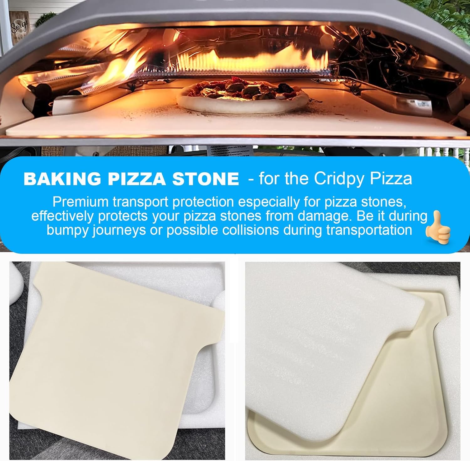 Baking Pizza Stone for Ooni Koda 16 Pizza Oven,Accessories for Ooni Koda 16,Most Similar Size Oven and Grill,Cordierite