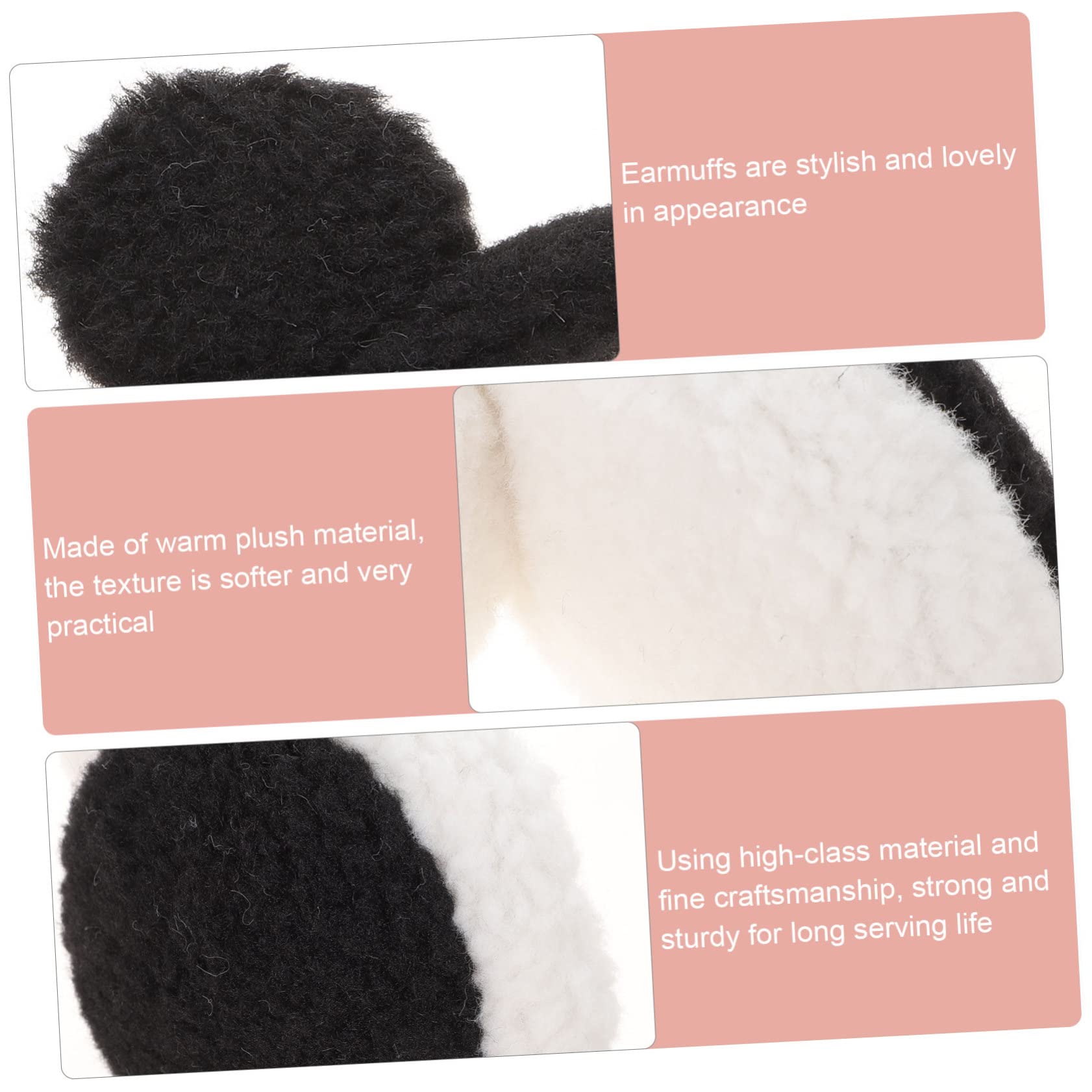 4pezzi Coperte Per Orecchie Peluche Scaldafore Orecchie Per Accessorio Alla Moda Per Inverno Comfort e Protezione Dal Freddo