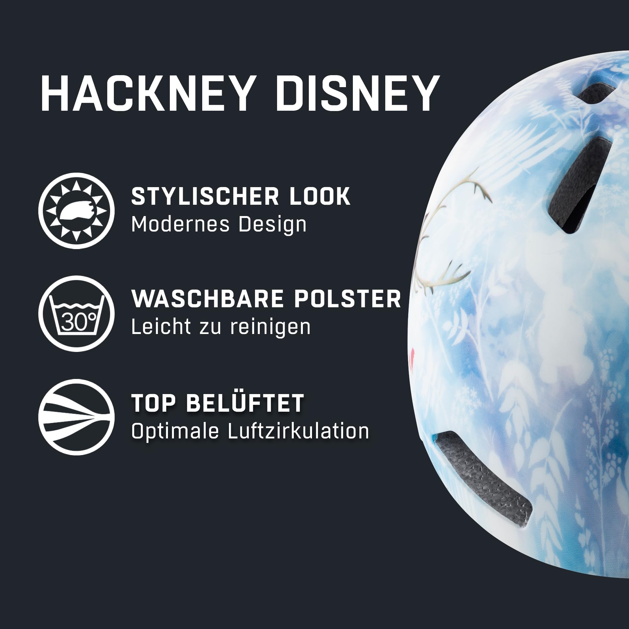 ALPINA Hackney - lekki, odporny na pęknięcia i optymalnie klimatyzowany kask rowerowy dla dzieci, z możliwością doposażenia LED dla dobrej widoczności