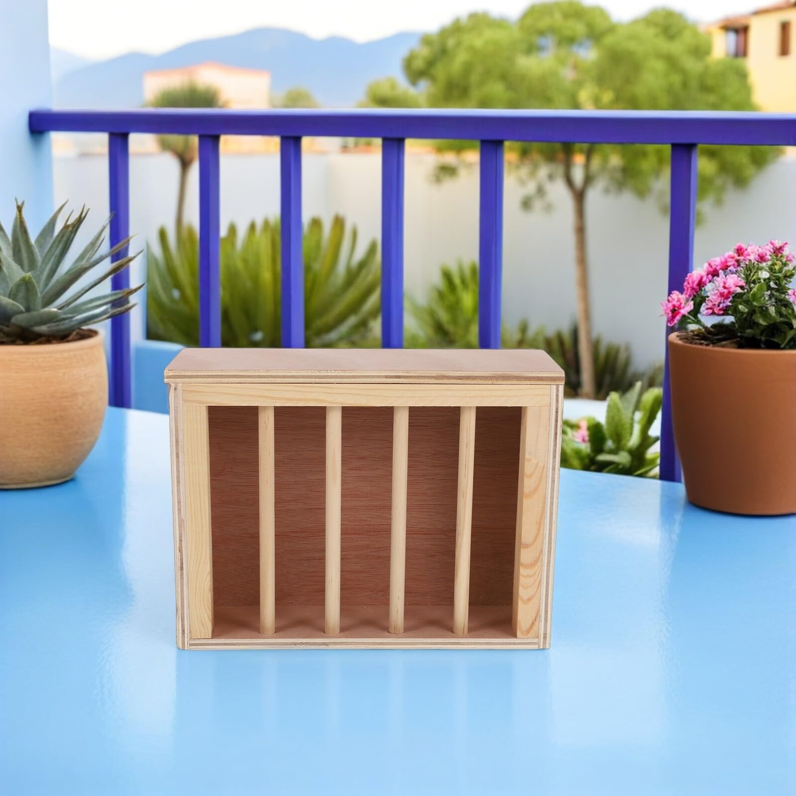 Toyvian Râtelier à Foin pour Lapins Mangeoire à Foin pour Cage pour Petits Animaux Chinchillas Cochons Bois pour Animaux De Compagnie