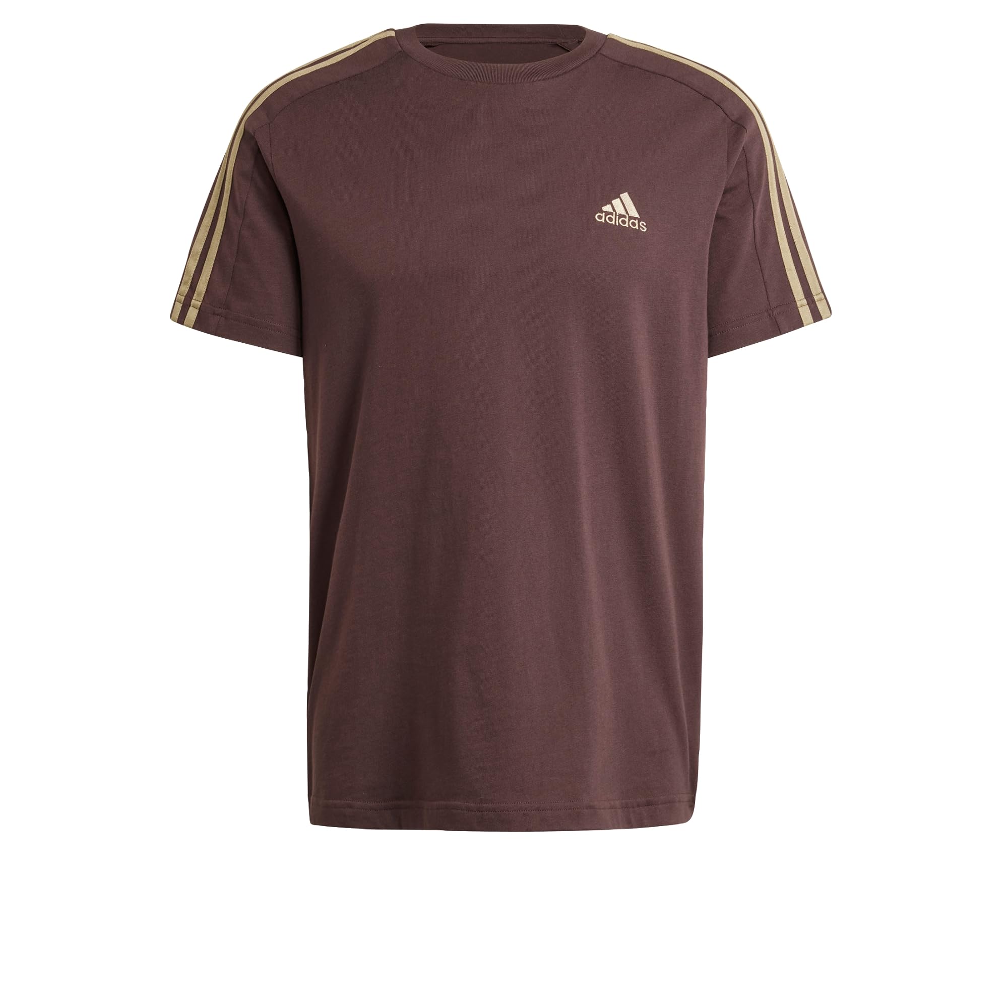 Adidas Men's White Men Essentials Single Jersey 3 Stripes Tee Small