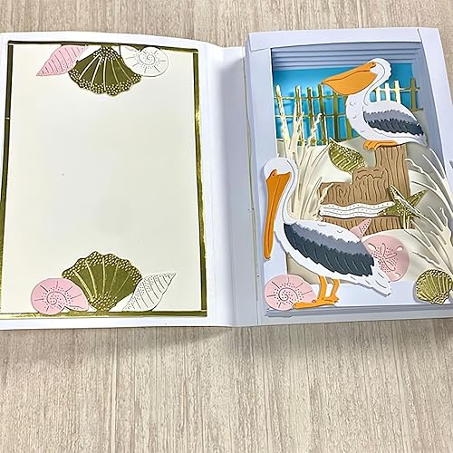 Miniatura 3 de Seagull Bird - Troqueles de metal para hacer tarjetas, plantillas de corte para álbumes de recortes, álbum de fotos, papel decorativo, manualidades,