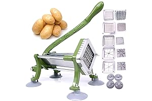 French Fry Cutter Commercial: Restaurant-Grade Potato Slicer with Suction Feet