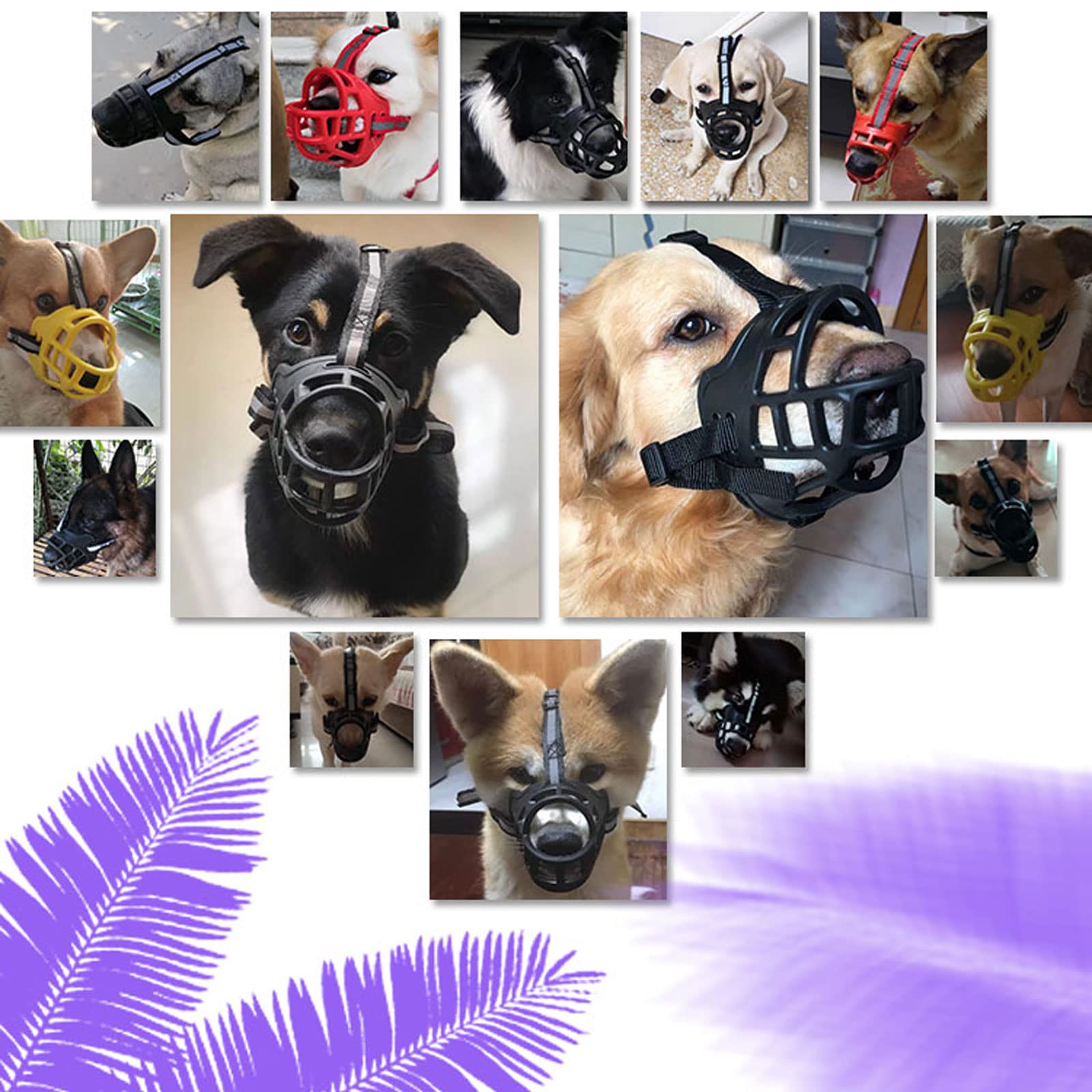 Bozal De para Perros,Bozal De Silicona Suave para Perros, Bucle De Nailon Ajustable,Evita Morder Masticar Y Ladrar,para Perros,para Perros Grandes, Medianos Y PequeñOs.-Yellow||XS