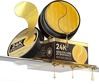 Parches de oro de 24 quilates, máscara de hid...